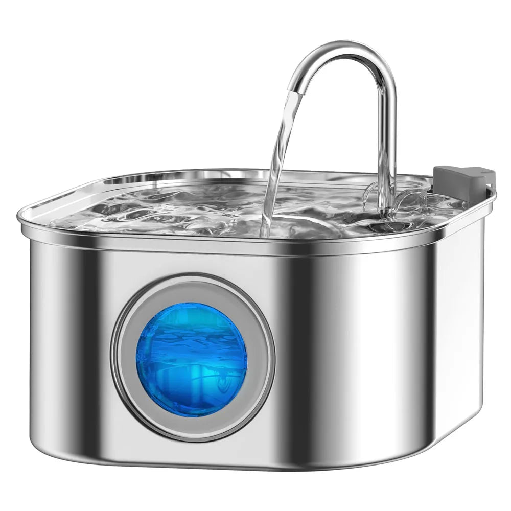 OneCart™ PureFlow 3.2L Stainless Steel Cat & Dog Water Fountain