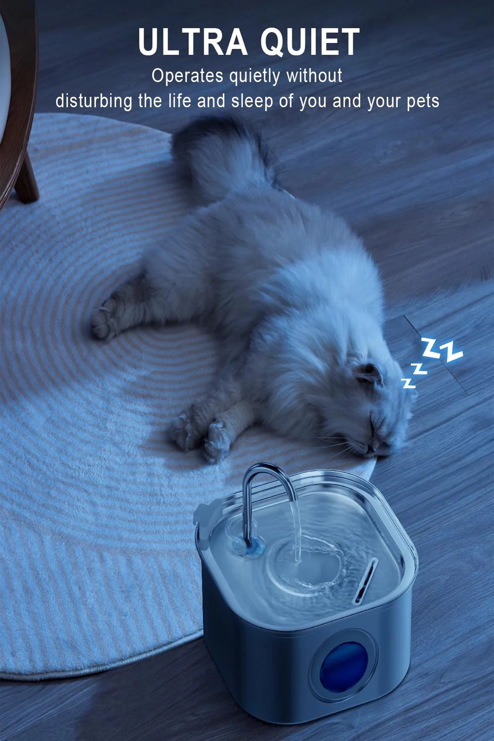 OneCart™ PureFlow 3.2L Stainless Steel Cat & Dog Water Fountain