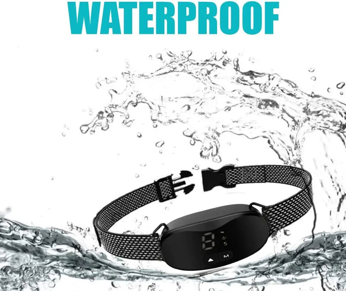 Anti bark dog collar Electric shock Vibration sound with LED