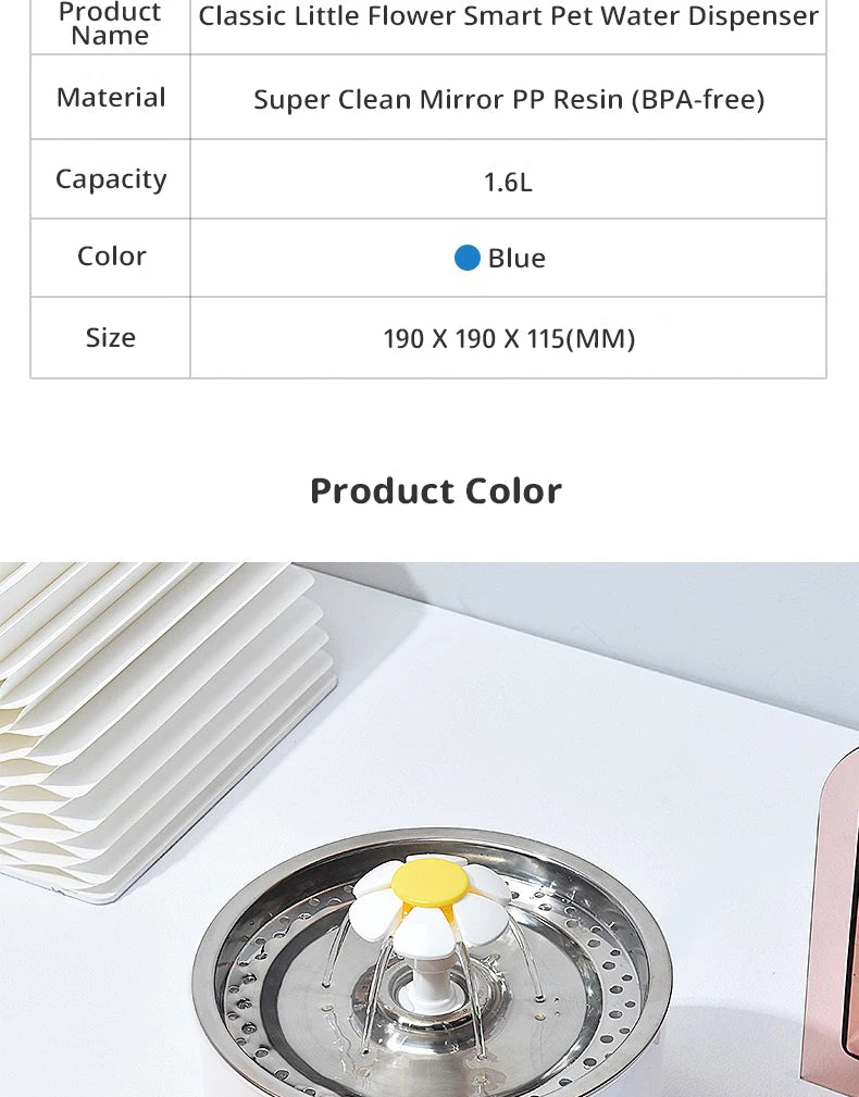 🐾OneCart™ 3.2L Stainless Steel Cat Water Fountain – Ultra-Silent Smart Pet Drinking Dispenser with LED Visual Window & Multi-Stage Filter