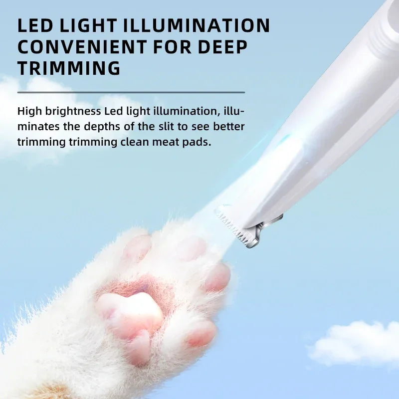 Dog Paw Trimmer with LED Light