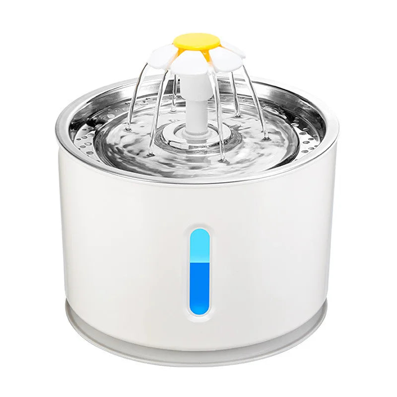 🐾OneCart™ 3.2L Stainless Steel Cat Water Fountain – Ultra-Silent Smart Pet Drinking Dispenser with LED Visual Window & Multi-Stage Filter