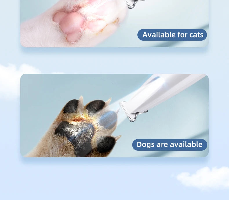 Dog Paw Trimmer with LED Light