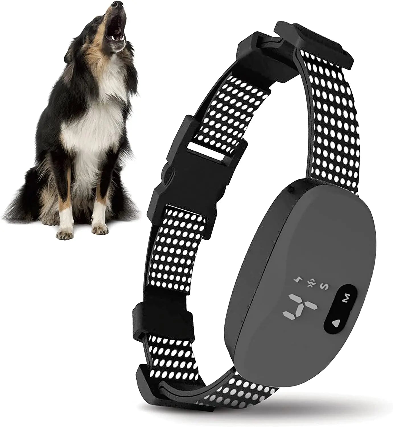 Anti bark dog collar Electric shock Vibration sound with LED
