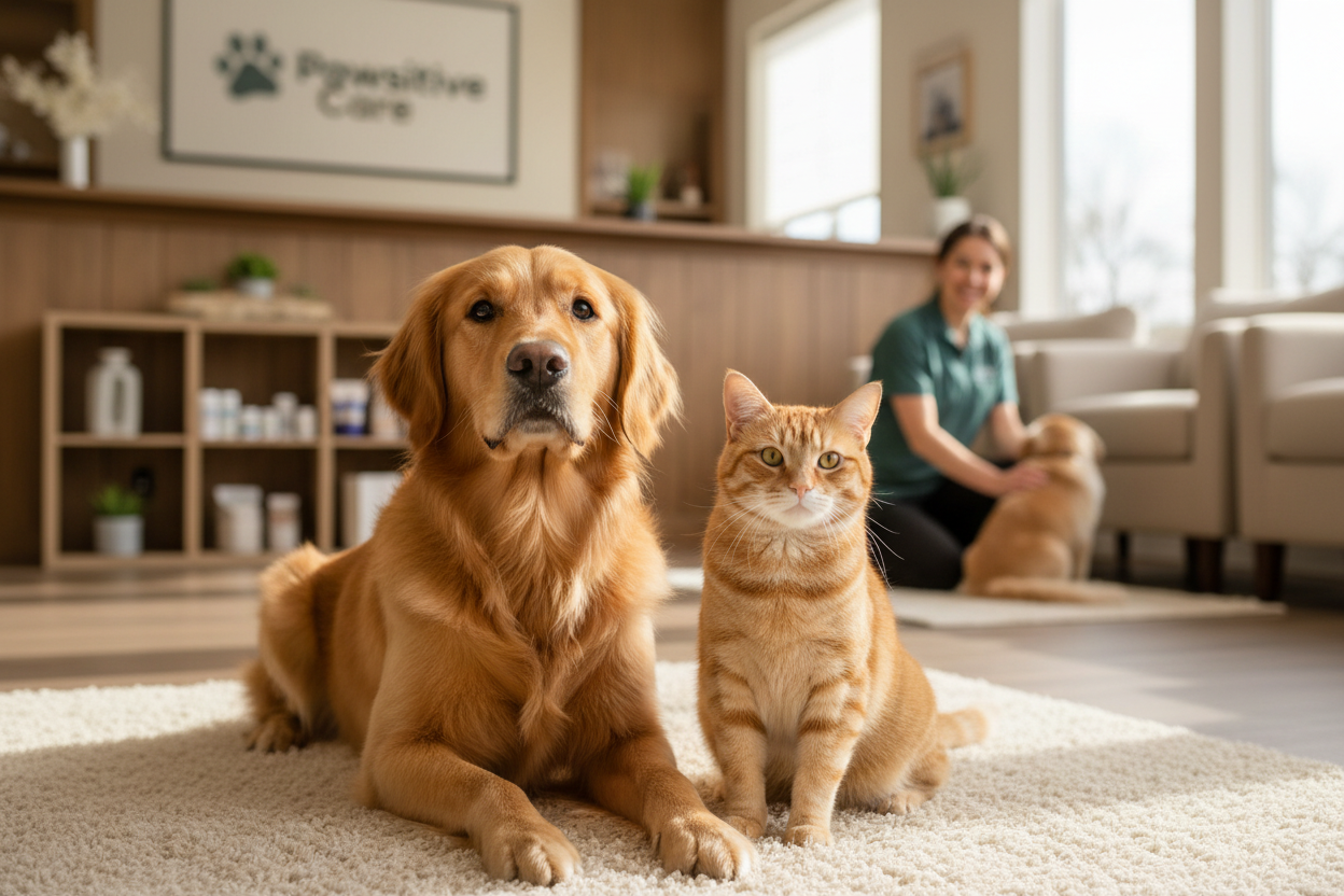 Dog and cat together